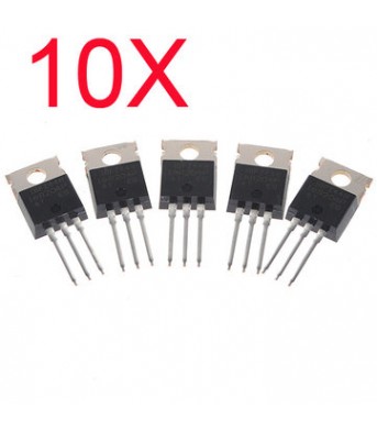 10Pcs IRFZ44N Transistor N-Channel Rectifier Power Mosfet