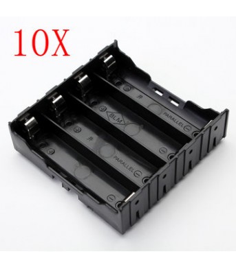 10Pcs E1A1 ABS Battery Box Holder For 4 x 18650