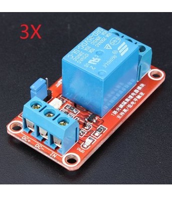 3Pcs 5V 1 Channel Level Trigger Optocoupler Relay Module For Ard