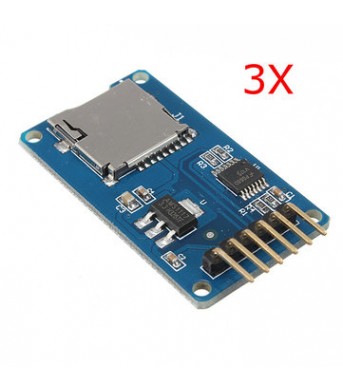 3Pcs Micro SD TF Card Memory Shield Module SPI Micro SD Adapter