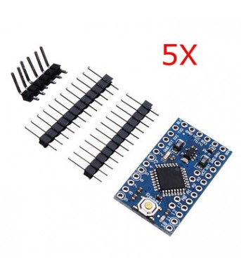 5Pcs 3.3V 8MHz ATmega328P-AU Pro Mini Microcontroller Board For