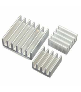 3pcs Adhesive Aluminum Heat Sink Cooler Kit For Cooling Raspberr