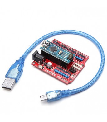 ATmega328P Arduino Compatible Nano V3 + Nano Shield Expansion Bo