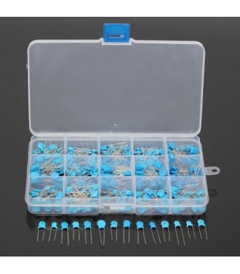 15 Value 300Pcs High Voltage Ceramic Capacitors Assortment Assor